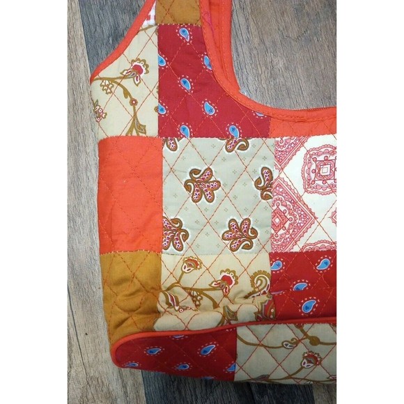 Bueno Boho Style Patchwork Handbag Orange White New With Tags Hippie Ret… - Picture 4 of 9